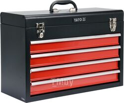 Ящик для инструмента металлический с 4 выдвижными полками Yato YT-08874