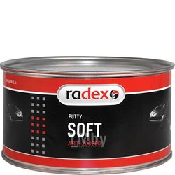 Шпатлевка SOFT: мягкая шпатлевка, отвердитель в комплекте, 1,8 кг RADEX RAD200200
