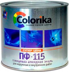 Эмаль Colorika ПФ-115 (1.8кг, желтый)