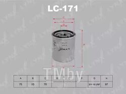 Фильтр масляный TOYOTA Camry 2.5 >91, 3.0 91>, Corolla 1.4D 04>, Land Cruiser 100 4.7 98>, Prado 2.7-4.7 02>, Yaris 1.4D 01>, LEXUS GS300, 430 93-05, IS200 99-05, RX300, 400h 03> LYNXauto LC-171