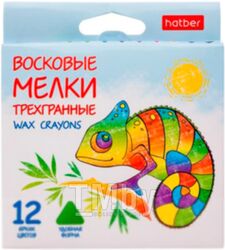 Восковые мелки Hatber CR-060356 (12цв)