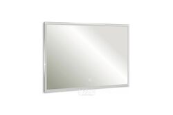 Зеркало "Сантана" 800х600 (сенсорный выключатель) в алюминиевом профиле