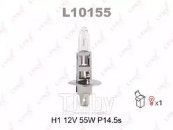Лампа галогенная H1 12V 55W P14.5S LYNXauto L10155
