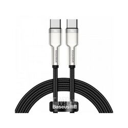 Кабель Baseus Cafule Series Metal Data Cable Type-C to Type-C 100W 2m Black (CATJK-D01)
