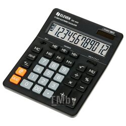 Калькулятор настольный 12р. SDC-444S Eleven черный 155*205*36 мм
