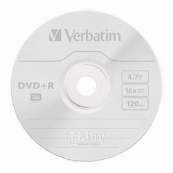 Диск DVD-R 4,7 Гб запис. 16х. в бум.конверте Verbatim 43791_1