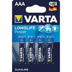 Батарейка AAA LR03 Varta LONGLIFE POWER 4903 Алкалайн блистер 4 шт.