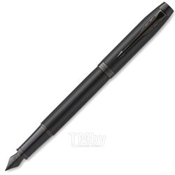 Ручка перьевая F "IM Achromatic Matt Black" метал./пласт., подарочн. упак., матов. черный, патрон синий Parker 2127741