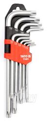 Ключи TORX sec. T10-T50 CrV (набор 9шт.) Yato YT-0511