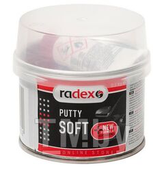Шпатлевка SOFT: мягкая шпатлевка, отвердитель в комплекте, 0,2 кг RADEX RAD200201