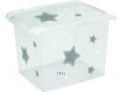 Ящик для игрушек пластмассовый "Filip/stars" 39*29*27 см/20,5 л (арт. 1280212419600, код 054378)