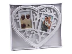 Рамка для фото пластмассовая "Деревце в сердце" на 2 фото 40*33 см (арт. 10955826, код 097461)