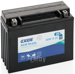 Аккумулятор для мототехники EXIDE BIKE 12V 21AH 350A 205x86x162 mm EXIDE AGM12-23