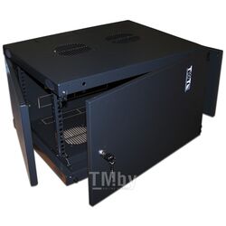 Шкаф настенный TWT серии Next, 18U 550x450, металлическая дверь, черный