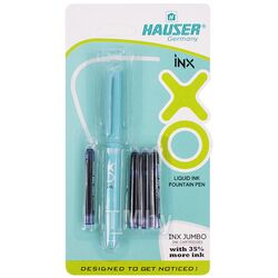 Ручка перьевая син. корпус ассорти INX Hauser H6067