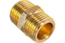 Соединитель резьбовой ER-MM08/08:наруж. резьба 1/2"x1/2" ЭВРИКА