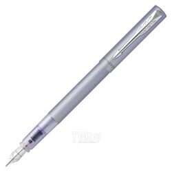 Ручка перьевая M "Vector XL Silver Blue" метал., подарочн. упак., серебристый, патрон синий Parker 2159745