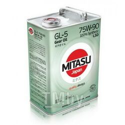 Трансмиссионное масло синтетическое MITASU 75W90 4L GEAR OIL GL-5 LSD API GL-5 MT-1 Limited Slip PG-2 MJ4114