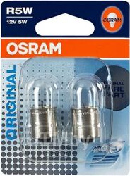 Комплект ламп OSRAM Original Line 2шт. (R5W) 12V 5W BA15s качество ориг. з/ч (ОЕМ) 5007-02B