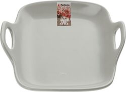 Тарелка-блюдо керамическая, 19х18.5х4.7 см, серия ASIAN, серая, PERFECTO LINEA
