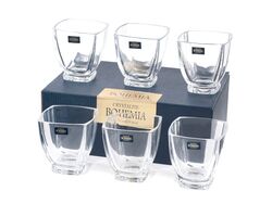 Набор стаканов для виски стеклянных "AREZZO" 6 шт. 320 мл Crystalite Bohemia