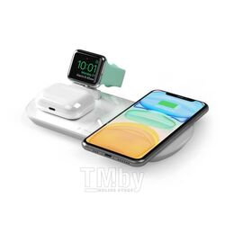 Зарядная станция 3 в 1 Deppa для iPhone, Apple Watch, Airpods (24010) белый