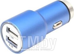 Автомобильное зарядное устройство OMEGA 2*USB [OUCC2MBL] голубой