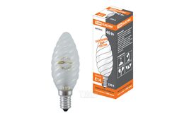 Лампа накаливания "Витая свеча" матовая 40 Вт-230 В-Е14 TDM SQ0332-0021