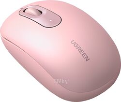 Мышь компьютерная беспроводная UGREEN 2.4G Portable Wireless Mouse MU105 Cherry Pink (90686)