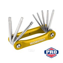 Ключи складные TORX 8шт PRO, WORKPRO WP222025