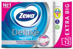 Туалетная бумага Zewa Deluxe без аромата 3-cлойная (1x12рул)