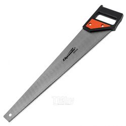 Ножовка по дереву, 500 мм, 5-6 TPI, каленый зуб, линейка, пластиковая рукоятка SPARTA 232365