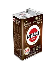 Моторное масло синтетическое MITASU 5W30 5L GOLD SN API SNILSAC GF-5DEXOS 1 MJ1015
