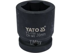 Головка ударная - 36 мм, 6 гр, 1 inch Yato YT-1191