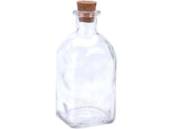 Бутылка стеклянная с пробковой крышкой 120 мл (код 411793)