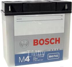 Аккумулятор для мототехники BOSCH MOBA FP M4F 12V 18AH 100A R+ Y10 186x82x171mm 6.17kg BOSCH 0092M4F410