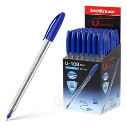 Ручка шариковая "U-108 Classic Stick" 1.0, синяя Erich Krause 47564