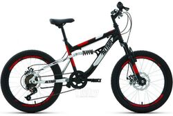 Детский велосипед Forward Altair MTB FS 20 D 2022 / RBK22AL20047 (черный/красный)