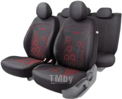 Комплект чехлов для сидений Autoprofi Hologram HOL-1102 BK/RD