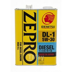 Масло моторное IDEMITSU ZEPRO DIESEL DL-1 5W-30 4L Синтетическое JASO DL-1 ACEA С2-08 IDEMITSU 2156041