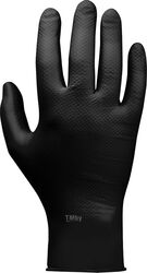 Перчатки нитриловые, р-р 11/XXL, черные, уп. 25 пар, JetaSafety (Ультрапрочные нитриловые перчатки JetaSafety JSN50N11 размер XXL упаковка 25 пар.) (