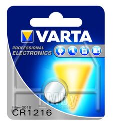 Элемент питания VARTA 1шт Lithium CR1216 3V 06216101401
