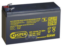 Аккумуляторная батарея Kiper HR-1224W F2 Slim 12V/6Ah