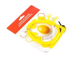 Набор форм для жарки яиц силиконовых 2 шт. 11*11 см в ассортименте (арт. BB101440, код 125425)