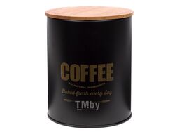 Банка для сыпучих продуктов металлическая "Coffee" 11x14 см Home Line