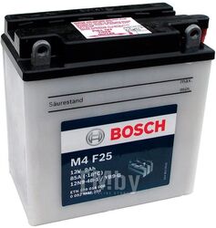 Аккумулятор для мототехники BOSCH MOBA FP M4F 12V 9AH 85A (12N9-4B-1/YB9-B) 136x76x134mm 3.39kg BOSCH 0092M4F250