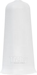 Уголок для плинтуса Ideal Деконика 001-G Белый глянцевый с крепежом (7см, 2шт, наружный, флоупак)