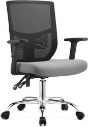 Кресло офисное Mio Tesoro Lisa-M (черный/серый)