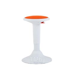 Стул для активного сидения Space, пластик белый, ткань оранжевый Chair Meister