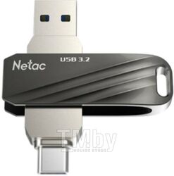 USB-флеш-накопитель 64GB USB 3.0+TypeC FlashDrive Netac US11